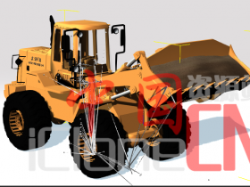 【iclone模型】高精度装载机挖掘机模型