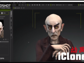 Count Orlok (Nosferatu) 用头像制作的角色，用iClone LIVE FACE制作动画